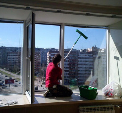 Мытье окон в однокомнатной квартире Отрадная